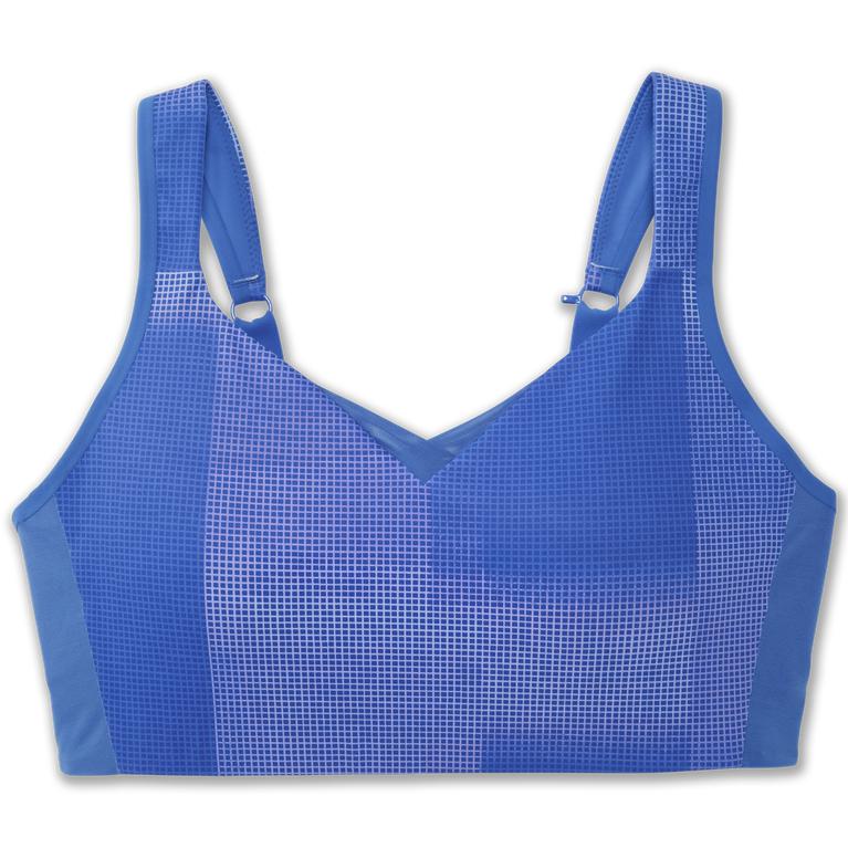 Brooks Women's DRIVE CONVERTIBLE Sports Bras - Bluetiful Altitude Print - Canada (FZCAN-5397)